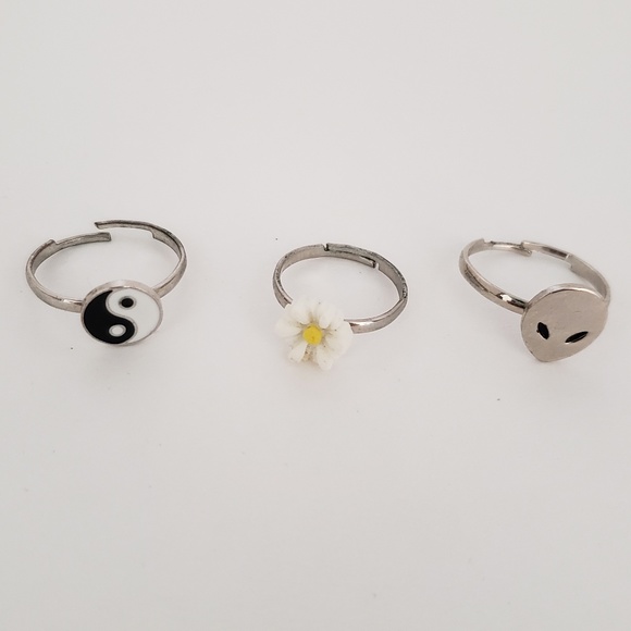 Tilly's Jewelry | Tillys Set Of 3 Adjustable Rings | Poshmark